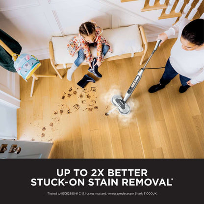 Shark® Dampf- & Scheuermopp – All-in-One mit LED, XL-Tank & 8 Pads