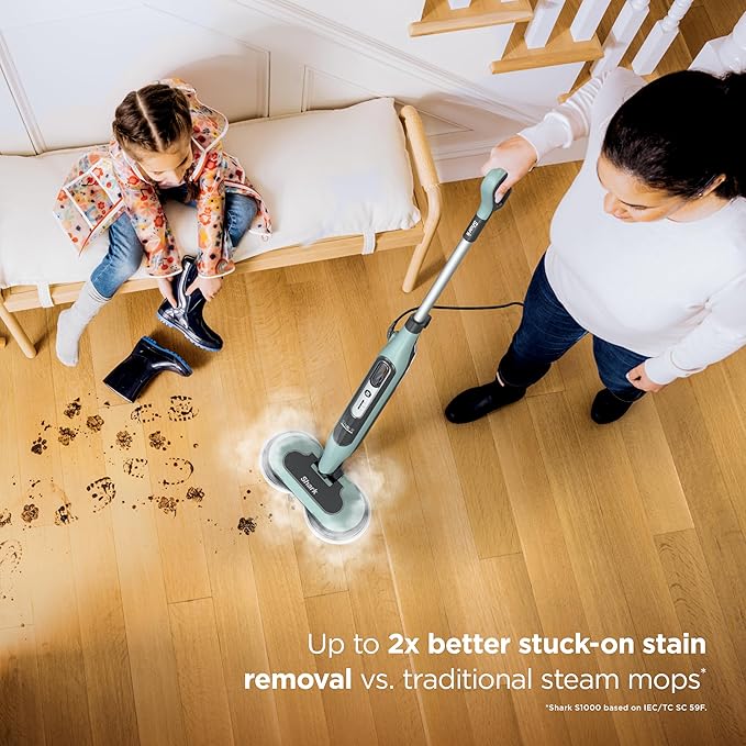 Shark® Dampf- & Scheuermopp – All-in-One mit LED, XL-Tank & 8 Pads