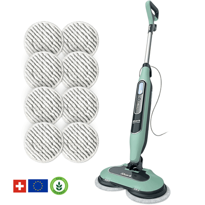 Shark® Dampf- & Scheuermopp – All-in-One mit LED, XL-Tank & 8 Pads