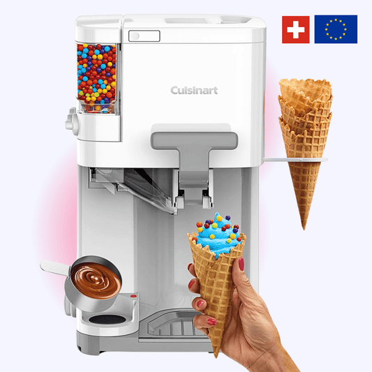 Eismaschine mit Rezeptheft 🍧 📕 Für Frisches Cremiges Eis zuhause